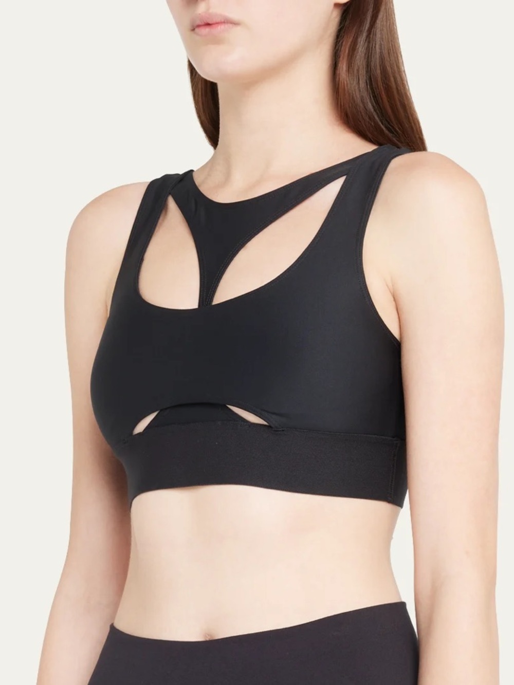 ALO Yoga Airlift Cutaway Sports Bra Black